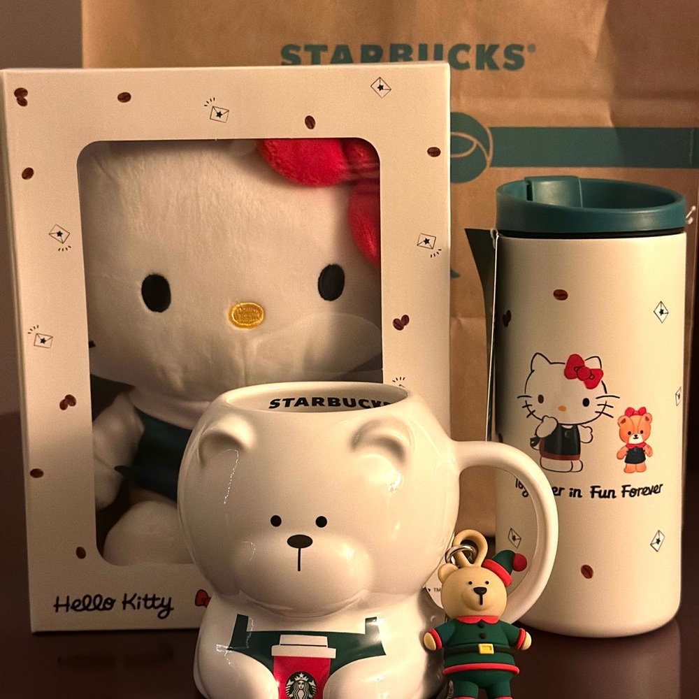 ❌SOLD❌Starbucks X Hello Kitty PLUSH ONLY